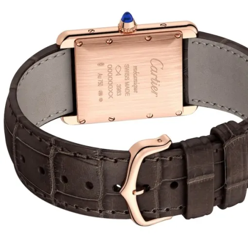 cathtrtier Tank Louis cathtrtier Women Automatic White Leather Watch WGTA0011