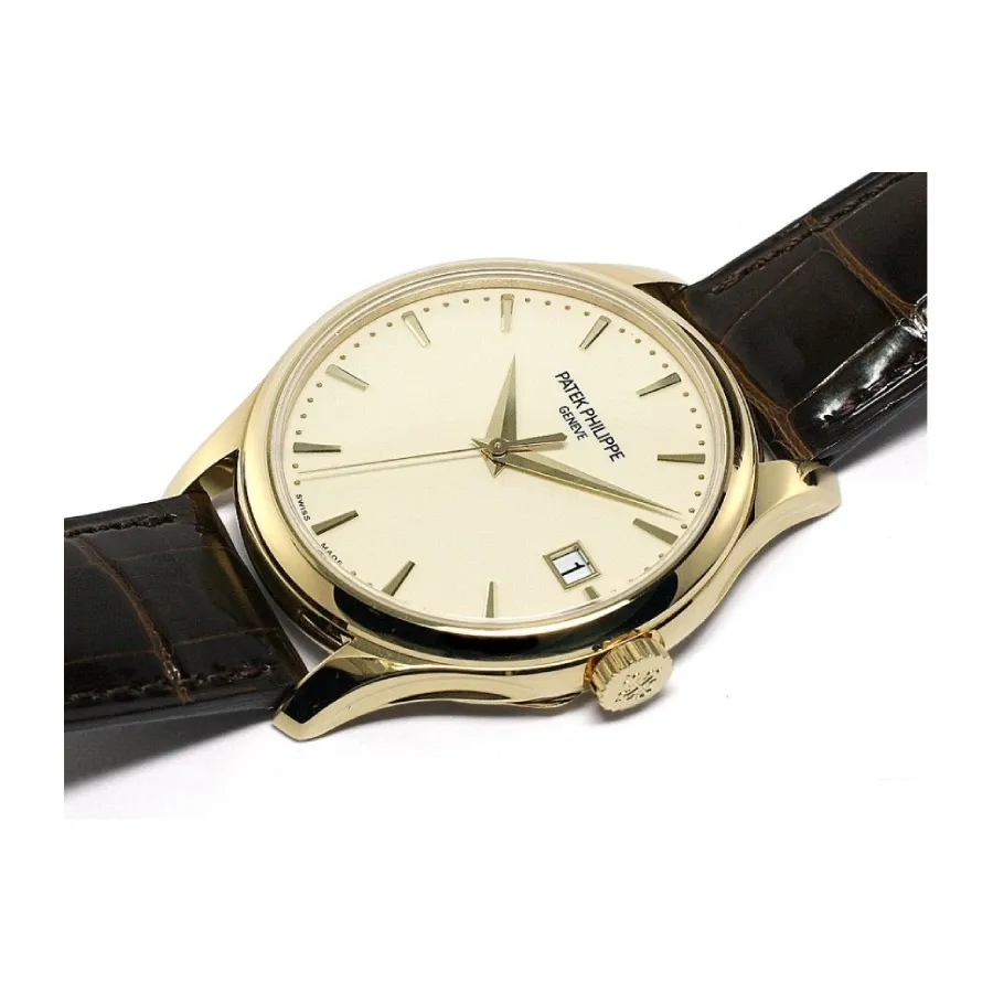 Pathttek Philithtppe Calatrava 5227J-001  Yellow Gold Ivory Dial  Ultra Realistic Replica