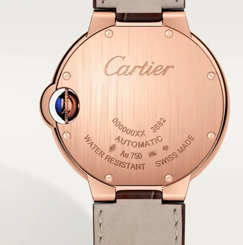 cathtrtier Ballon Bleu de cathtrtier Men Automatic Silver 18ct Rose Gold Watch WGBB0035