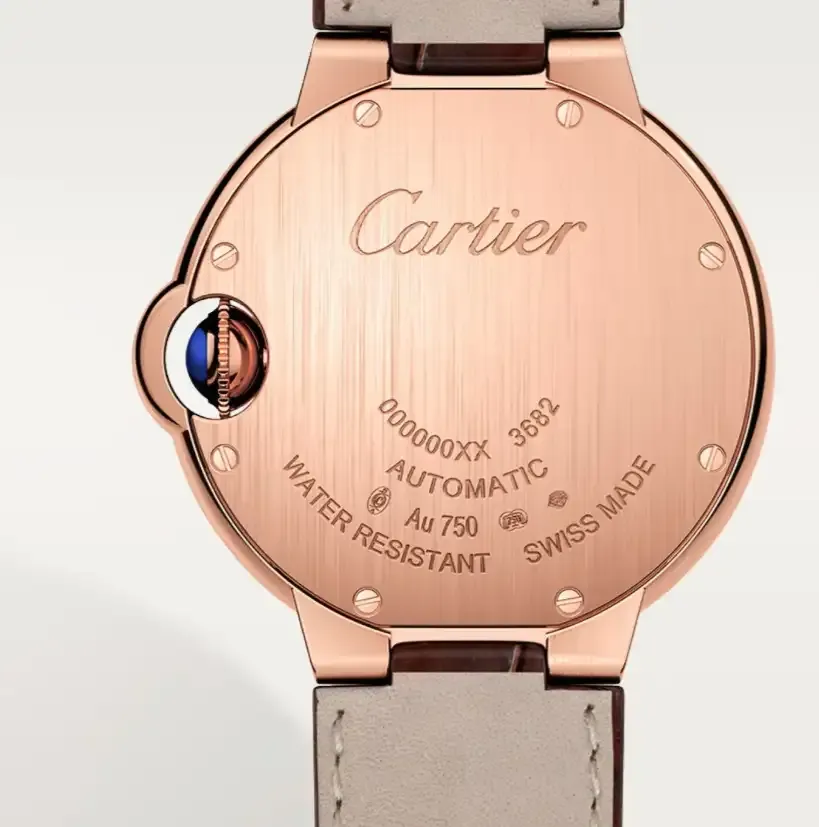 cathtrtier Ballon Bleu de cathtrtier Men Automatic Silver 18ct Rose Gold Watch WGBB0035