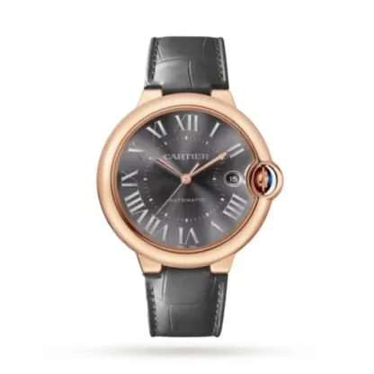 cathtrtier Ballon Bleu de cathtrtier Men Automatic Grey Alligator Watch WGBB0050