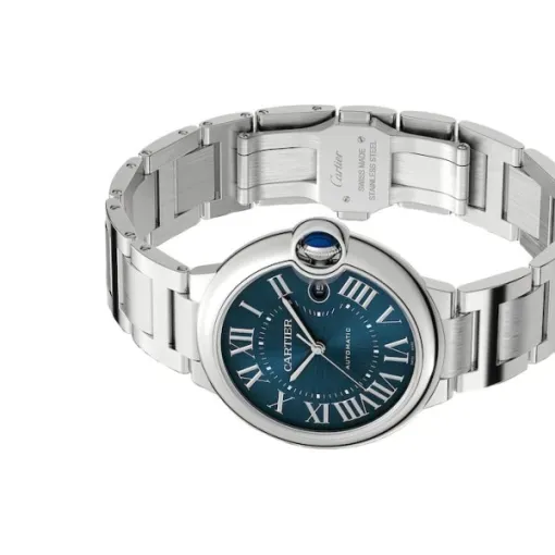 cathtrtier Ballon Bleu de cathtrtier Men Automatic Blue Stainless Steel Watch WSBB0061