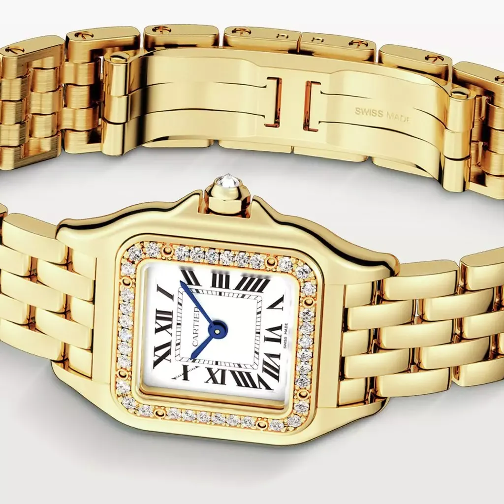 cathtrtier Panthère de cathtrtier Women Quartz Silver 18ct Gold Watch WJPN0015