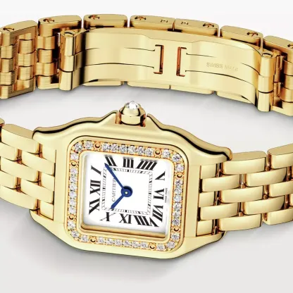 cathtrtier Panthère de cathtrtier Women Quartz Silver 18ct Gold Watch WJPN0015