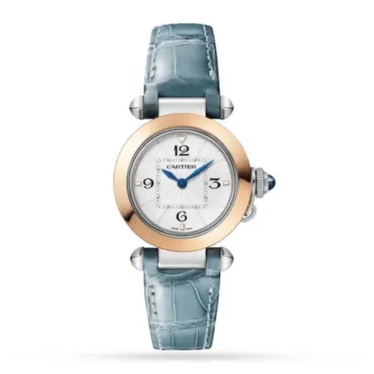 cathtrtier Pasha de cathtrtier Women Quartz Silver Stainless Steel   18ct Rose Gold Watch W2PA0007