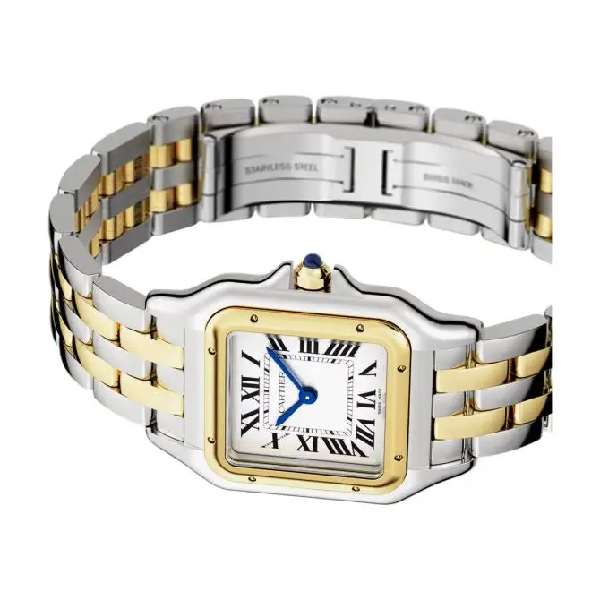 cathtrtier Panthère de cathtrtier Women Quartz White 18ct Yellow Gold Watch W2PN0006