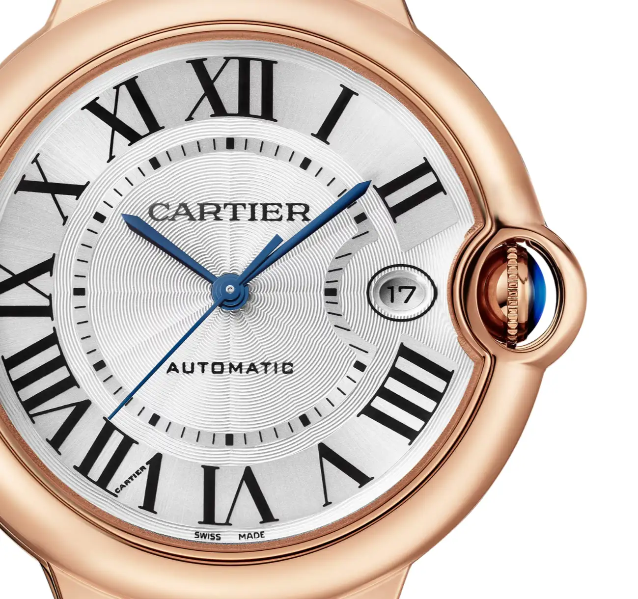 cathtrtier Ballon Bleu de cathtrtier Men Automatic Silver 18ct Rose Gold Watch WGBB0035