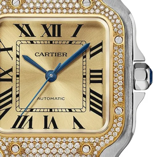 cathtrtier Santos de cathtrtier Women Automatic Gold Watch W3SA0007