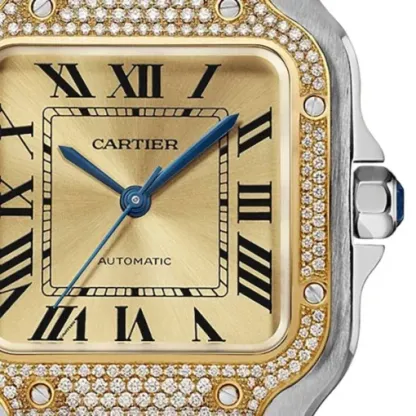 cathtrtier Santos de cathtrtier Women Automatic Gold Watch W3SA0007