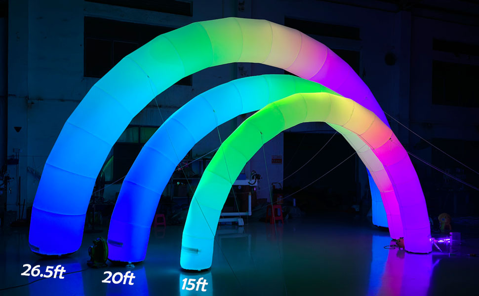 inflatable led lighting arch