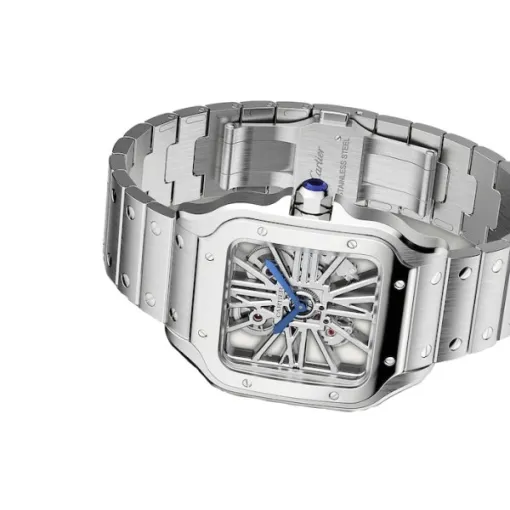 cathtrtier Santos de cathtrtier Men Automatic Silver Stainless Steel Watch WHSA0015