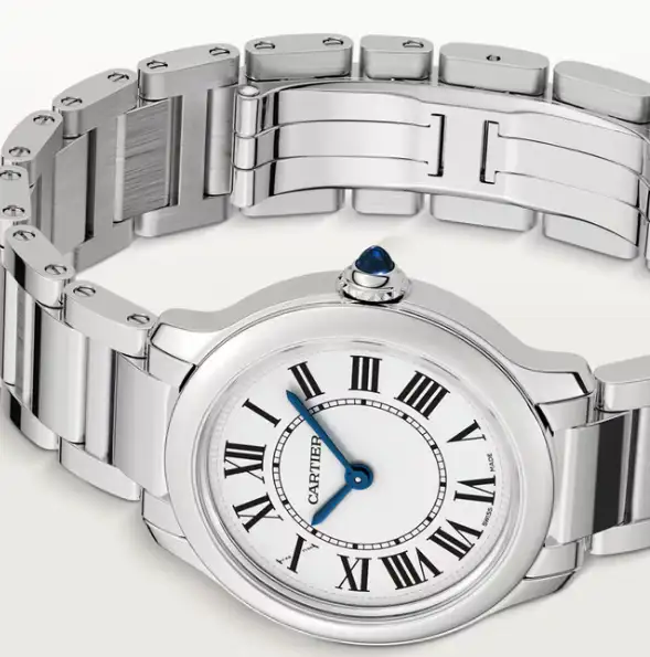 cathtrtier Ronde Must Women Quartz Silver Calf Watch WSRN0033