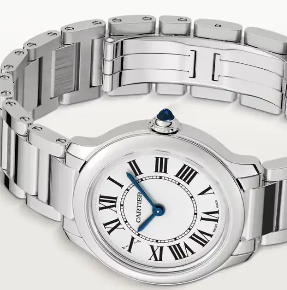 cathtrtier Ronde Must Women Quartz Silver Calf Watch WSRN0033