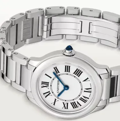 cathtrtier Ronde Must Women Quartz Silver Calf Watch WSRN0033