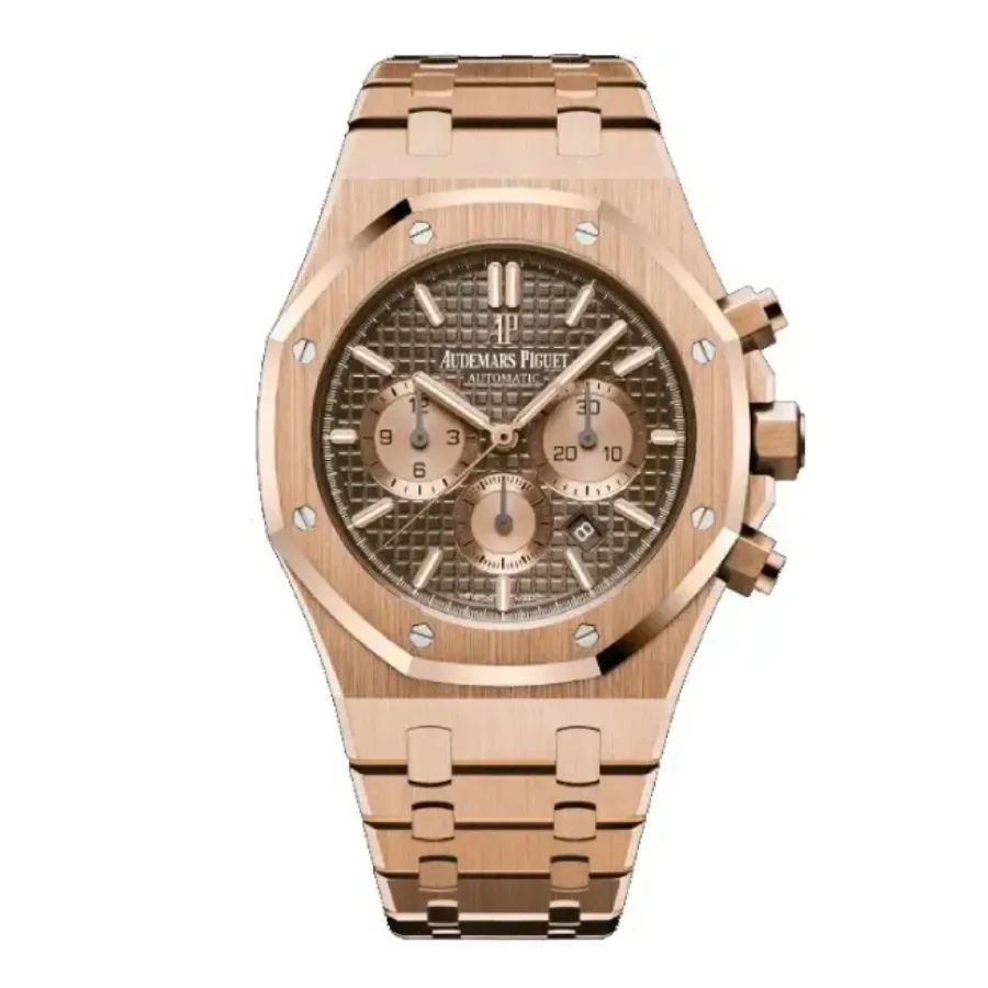 Audthtemars Pigthtuet Royal Oak Chronograph 26331OR  Rose Gold Brown Dial  Master Replica 1:1