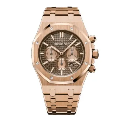 Audthtemars Pigthtuet Royal Oak Chronograph 26331OR  Rose Gold Brown Dial  Master Replica 1:1