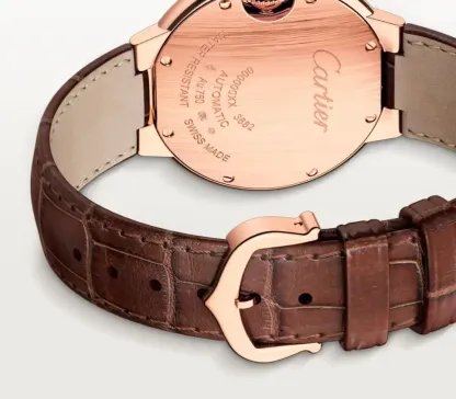 cathtrtier Ballon Bleu de cathtrtier Men Automatic Silver 18ct Rose Gold Watch WGBB0035