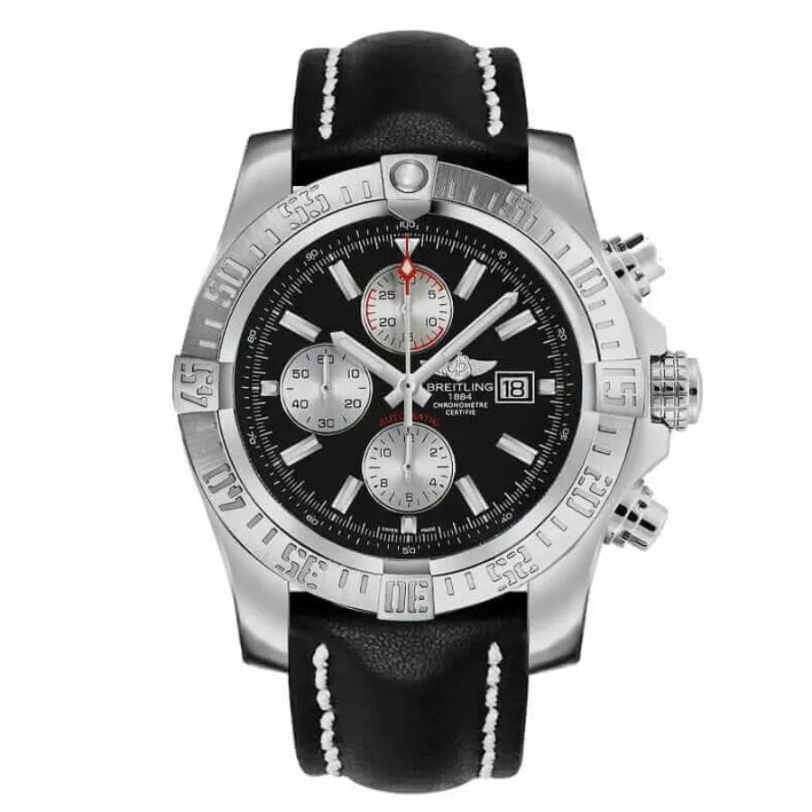 brethtitling Super Avenger II A13371  Black Dial  Exclusive Clone 1:1