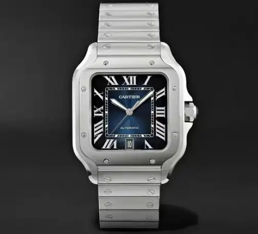 cathtrtier Santos de cathtrtier Men Automatic Blue Stainless Steel Watch WSSA0030