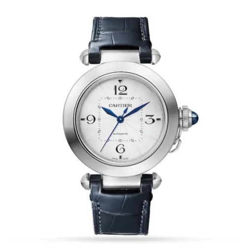 cathtrtier Pasha de cathtrtier Women Automatic Silver Alligator Watch WSPA0012