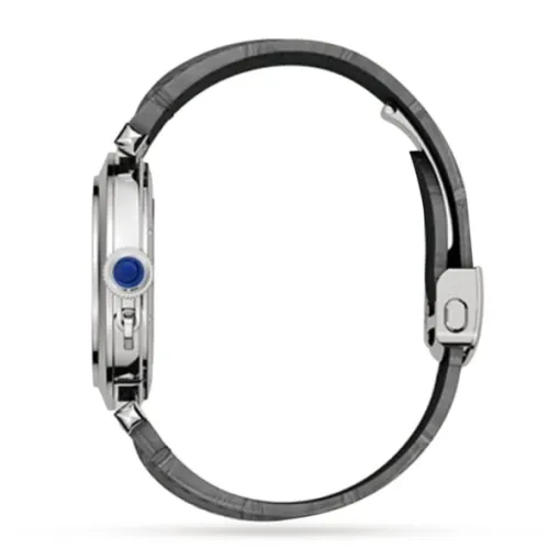 cathtrtier Pasha de cathtrtier Men Automatic Silver Alligator Watch WSPA0010