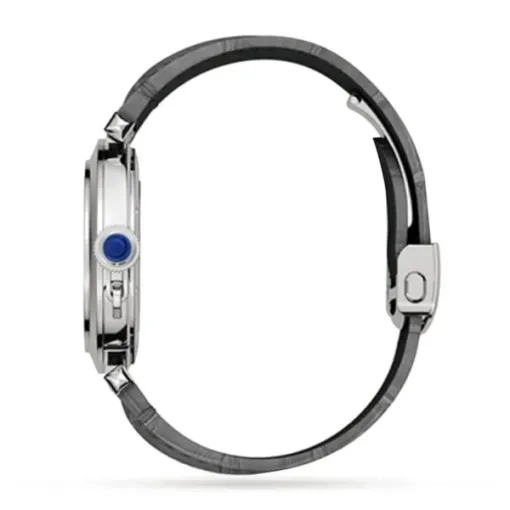 cathtrtier Pasha de cathtrtier Men Automatic Silver Alligator Watch WSPA0010