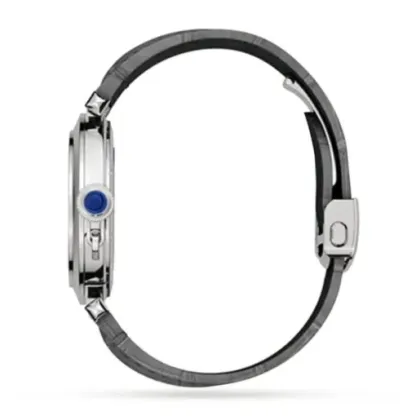 cathtrtier Pasha de cathtrtier Men Automatic Silver Alligator Watch WSPA0010