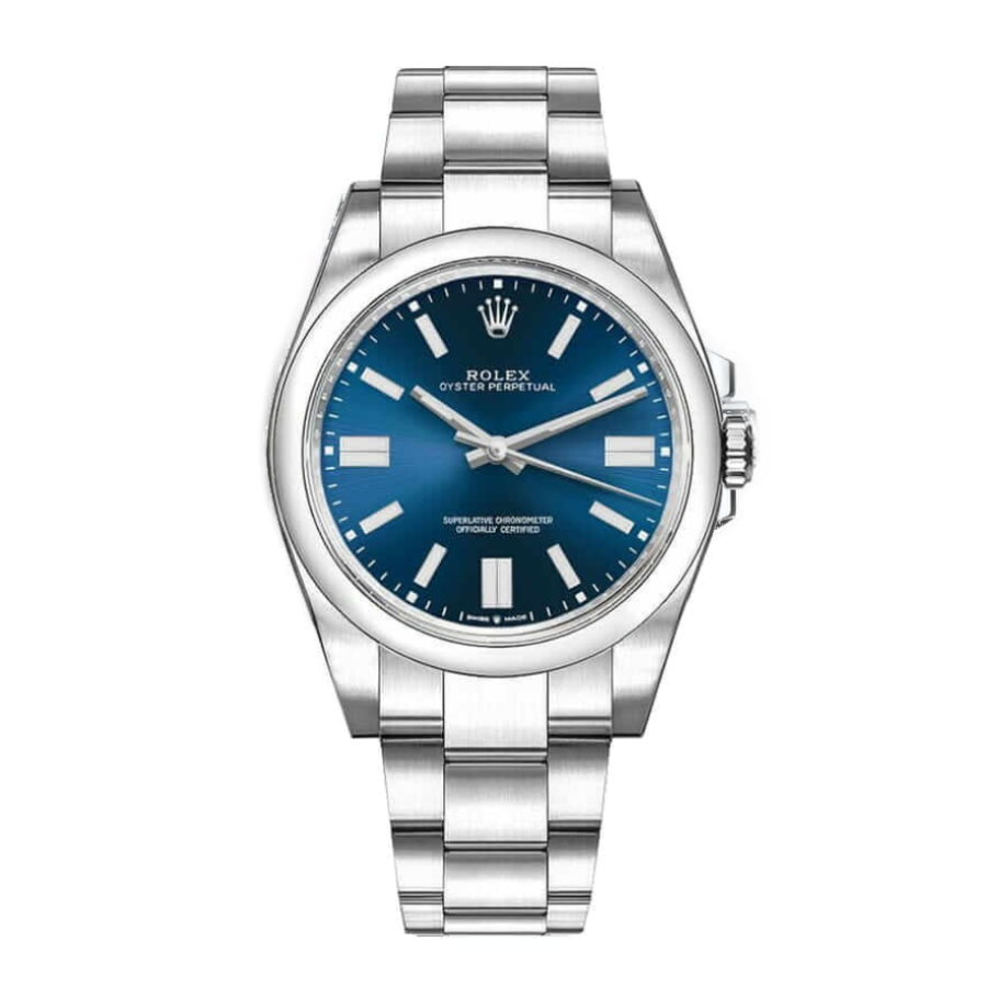rolthtex Oyster Perpetual 124300-0001  Blue Dial  Exact Clone 1:1