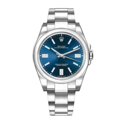 rolthtex Oyster Perpetual 124300-0001  Blue Dial  Exact Clone 1:1