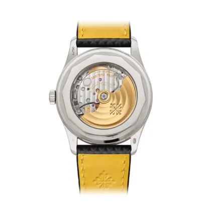 Pathttek Philithtppe Calatrava 6007G-001  White Gold Black Dial  Premium Copy 1:1