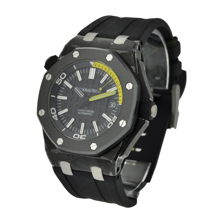 Audthtemars Pigthtuet Royal Oak Offshore Diver 15706AU  Forged Carbon  Perfect Clone Edition