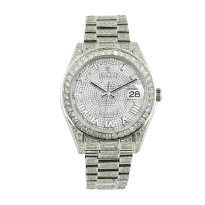 rolthtex Datejust 116300  Iced Out Baguette  Ultra Precision Replica
