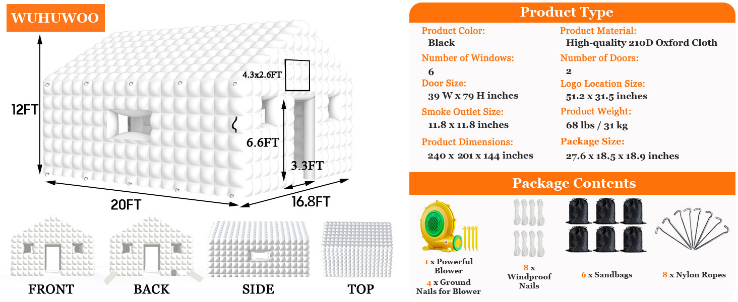 portable nightclub inflatable tent