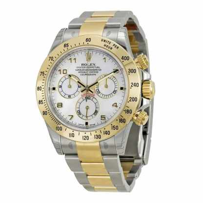 rolthtex Daytona Two-Tone 116523  White Dial  Authentic Super Replica