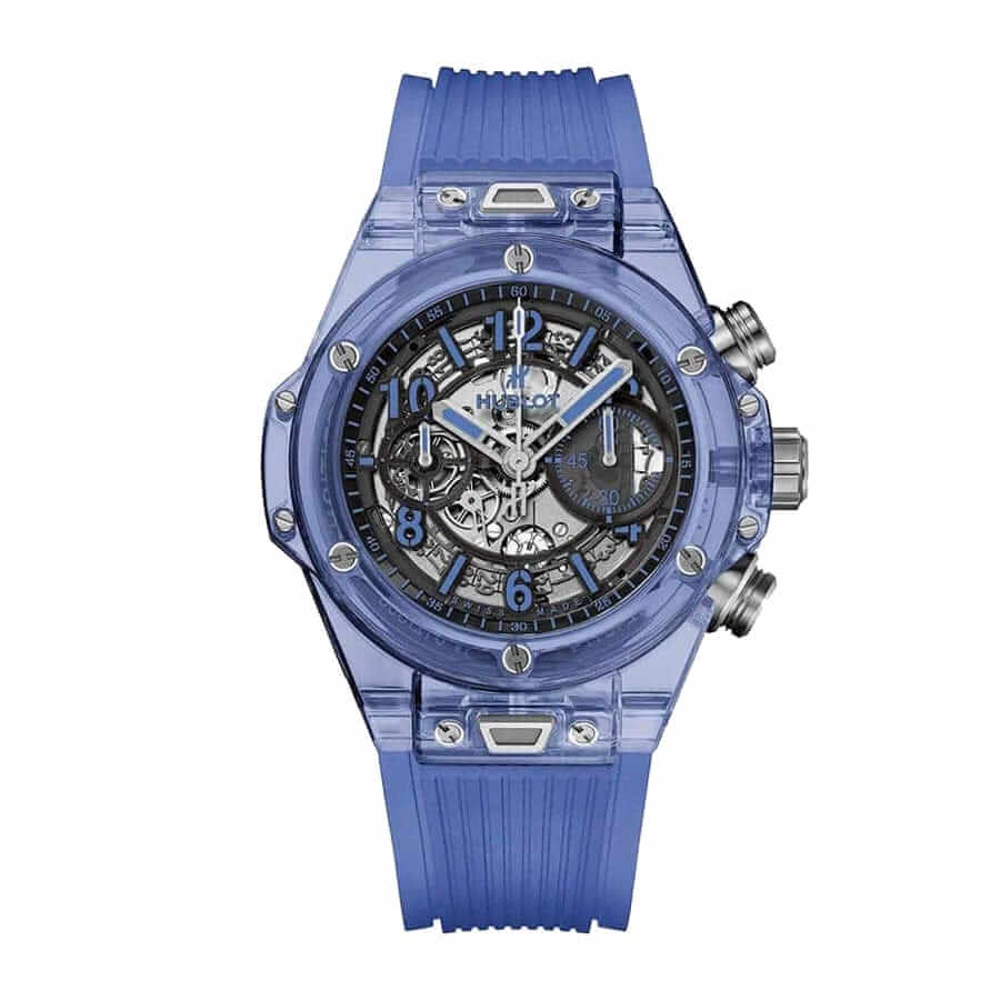 hubthtlot Big Bang Unico Blue Sapphire Flyback 411.JL.4809.RT Pro Clone 1:1