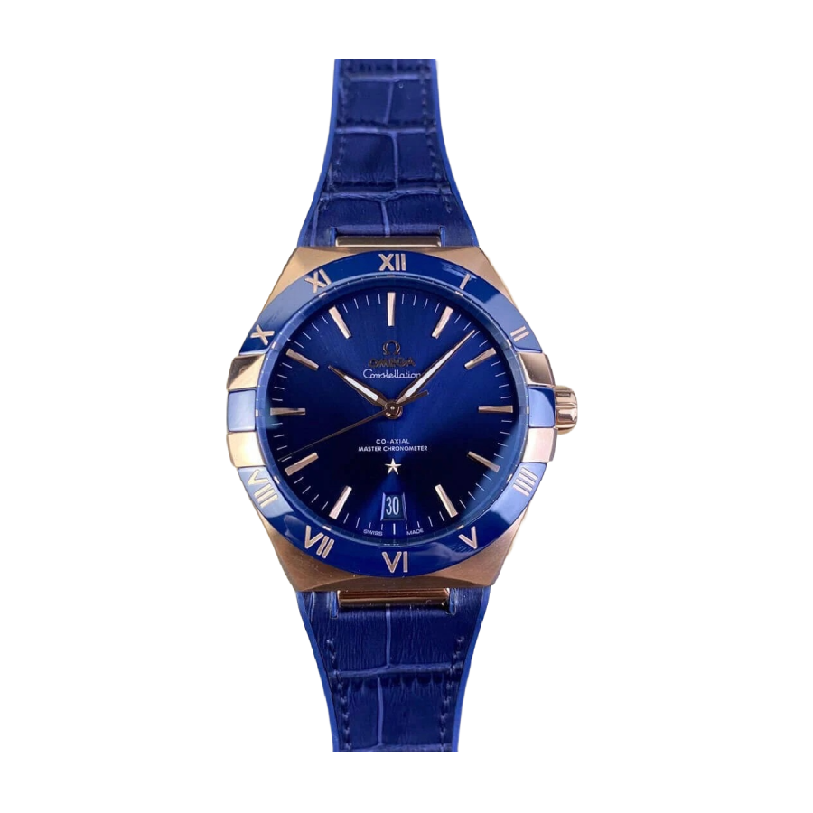 omethtga Constellation Blue Strap 131.53.39.20.08.001 Near Original Replica