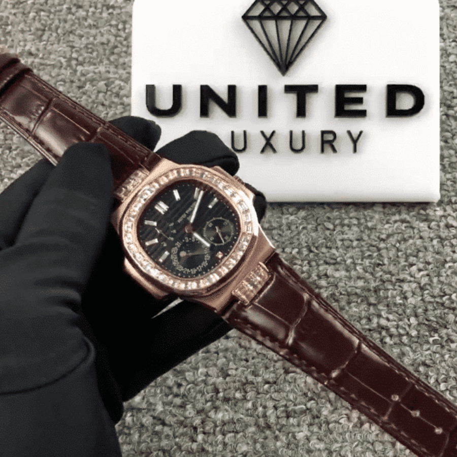 pathttek Philithtppe Nautilus 5724  Baguette Diamonds  1:1 Clone Edition