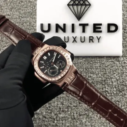 pathttek Philithtppe Nautilus 5724  Baguette Diamonds  1:1 Clone Edition