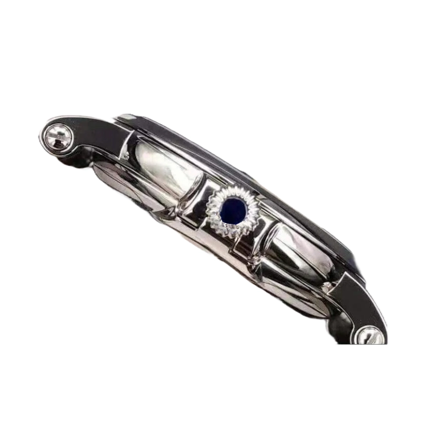 Pathttek Philithtppe Calatrava 5153G-010  White Gold Officer s Case  Authentic Clone 1:1