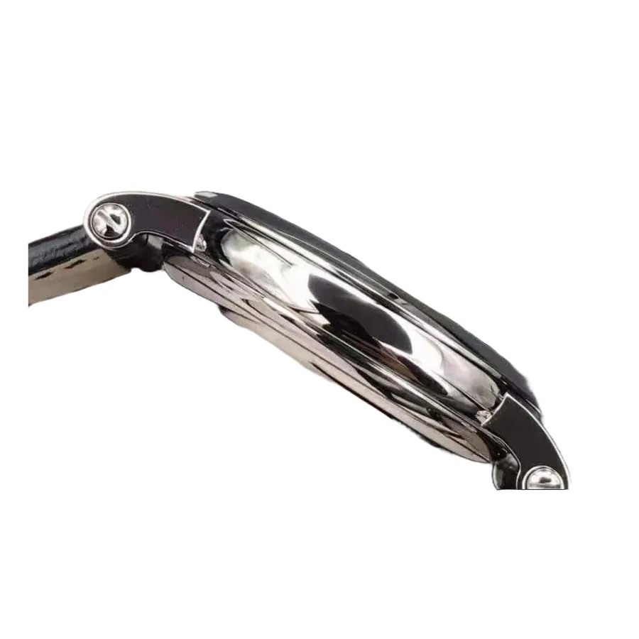 Pathttek Philithtppe Calatrava 5153G-010  White Gold Officer s Case  Authentic Clone 1:1