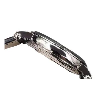 Pathttek Philithtppe Calatrava 5153G-010  White Gold Officer s Case  Authentic Clone 1:1