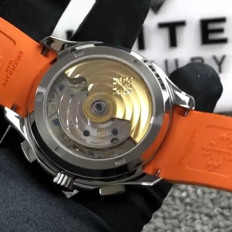 Pathttek Philithtppe Aquanaut Chronograph Orange 5968A-001 Collector鈥檚 Clone 1:1