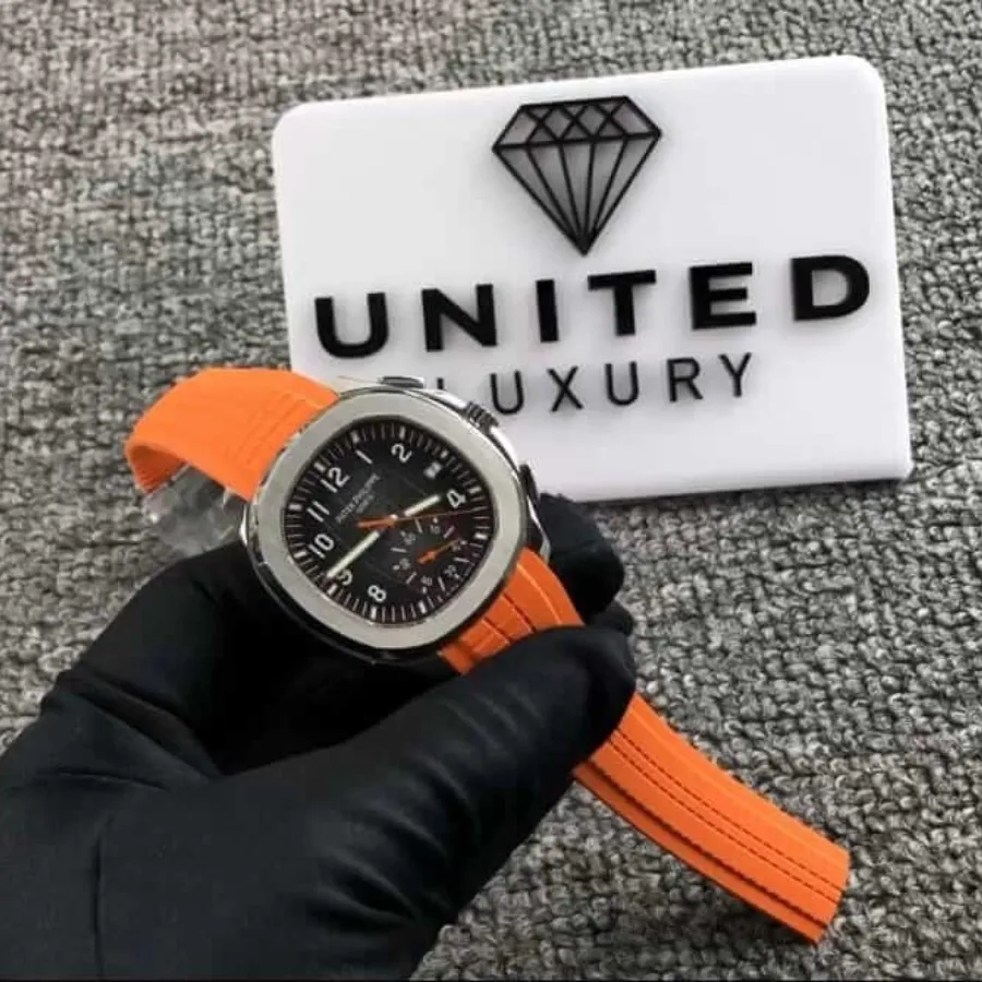 Pathttek Philithtppe Aquanaut Chronograph Orange 5968A-001 Collector鈥檚 Clone 1:1