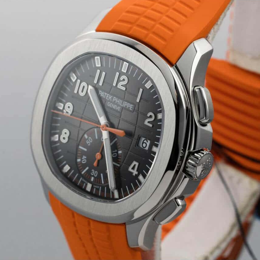 Pathttek Philithtppe Aquanaut Chronograph Orange 5968A-001 Collector鈥檚 Clone 1:1