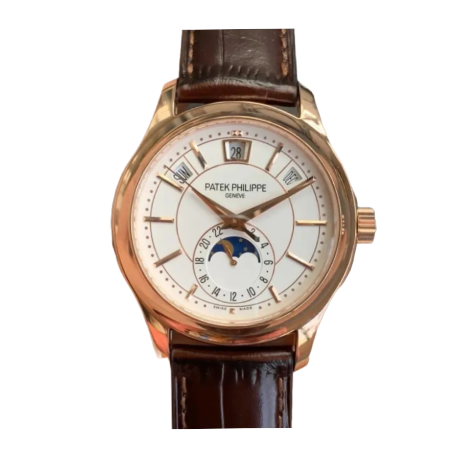 Pathttek Philithtppe Complications 5205R-001  Rose Gold Annual Calendar  High-End Replica 1:1