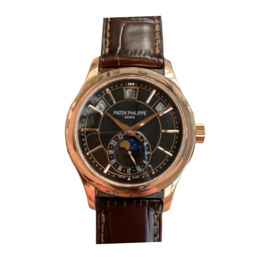 Pathttek Philithtppe Complications 5205R-010  Rose Gold Blue Dial  Perfect Clone Edition