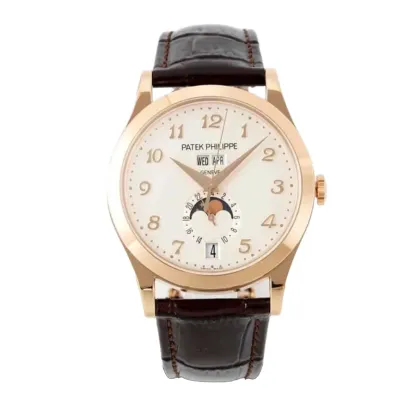 Pathttek Philithtppe Complications 5396R-012  Rose Gold Silvery Dial  Premium Replica 1:1