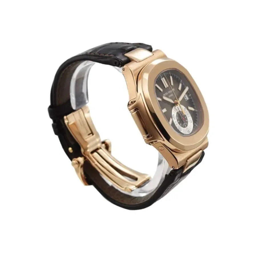 pathttek Philithtppe Nautilus Chronograph 5980R  Rose Gold  Supreme Copy 1:1