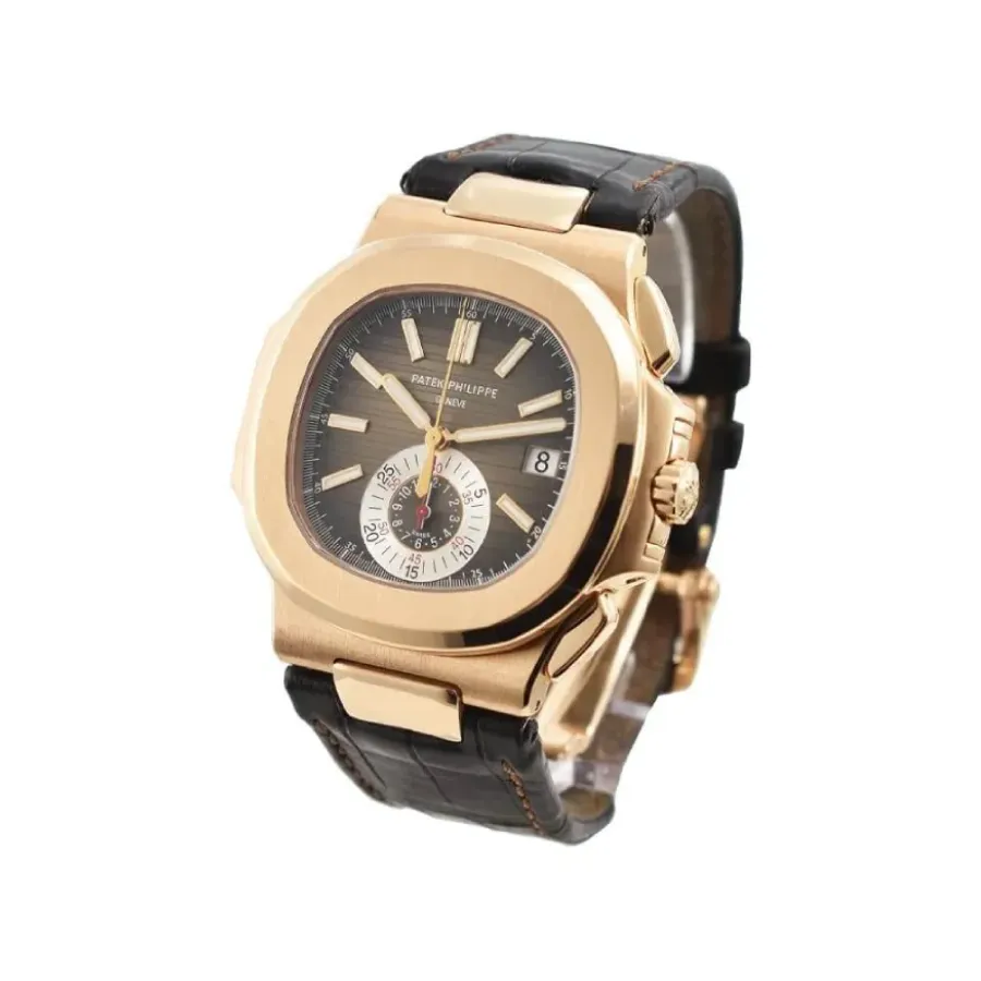pathttek Philithtppe Nautilus Chronograph 5980R  Rose Gold  Supreme Copy 1:1