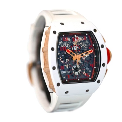 Richthtard Mithtlle  RM 011 White Demon Chronograph Ultimate Clone Quality